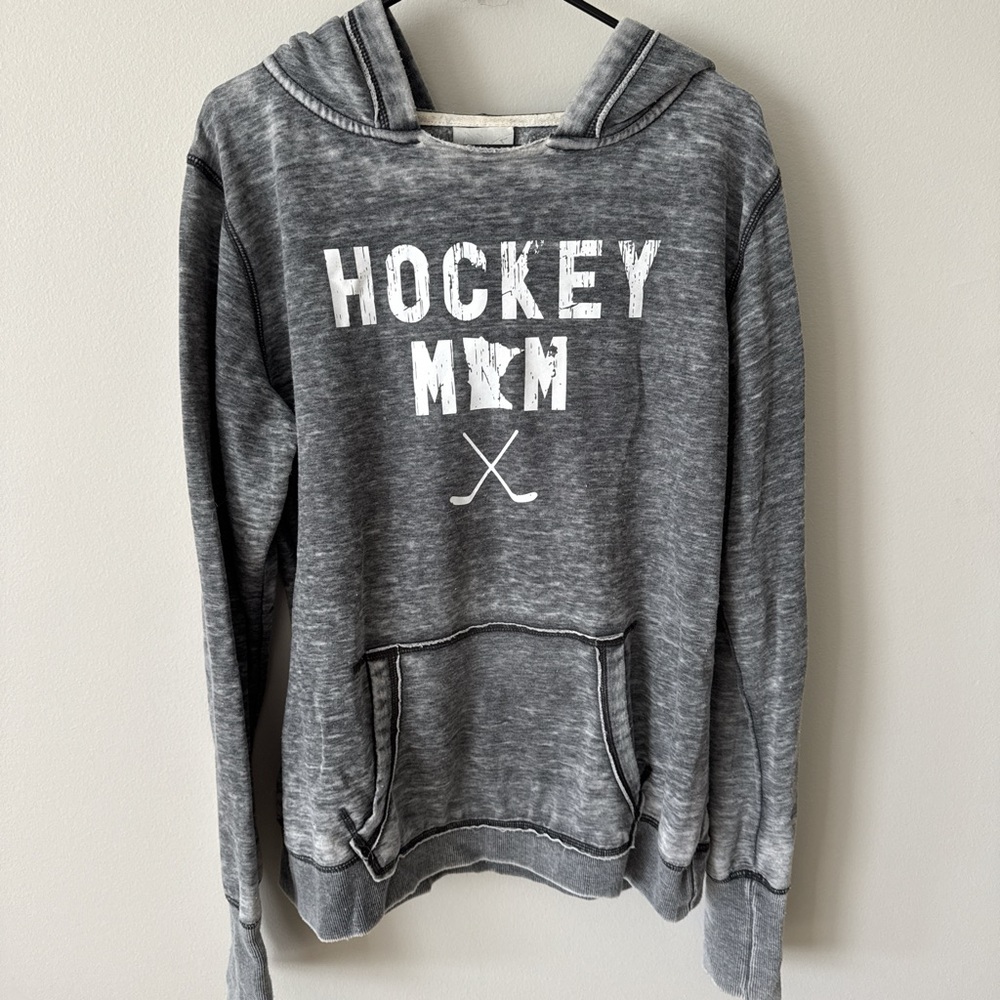 Gray Hockey Mom Sweatshirt